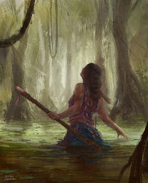 Vodoo swamp witch